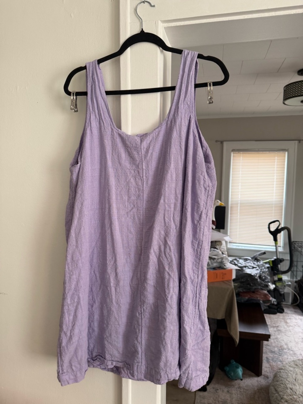 Eddie Bauer Light Lavender Cotton Tank Top Dress